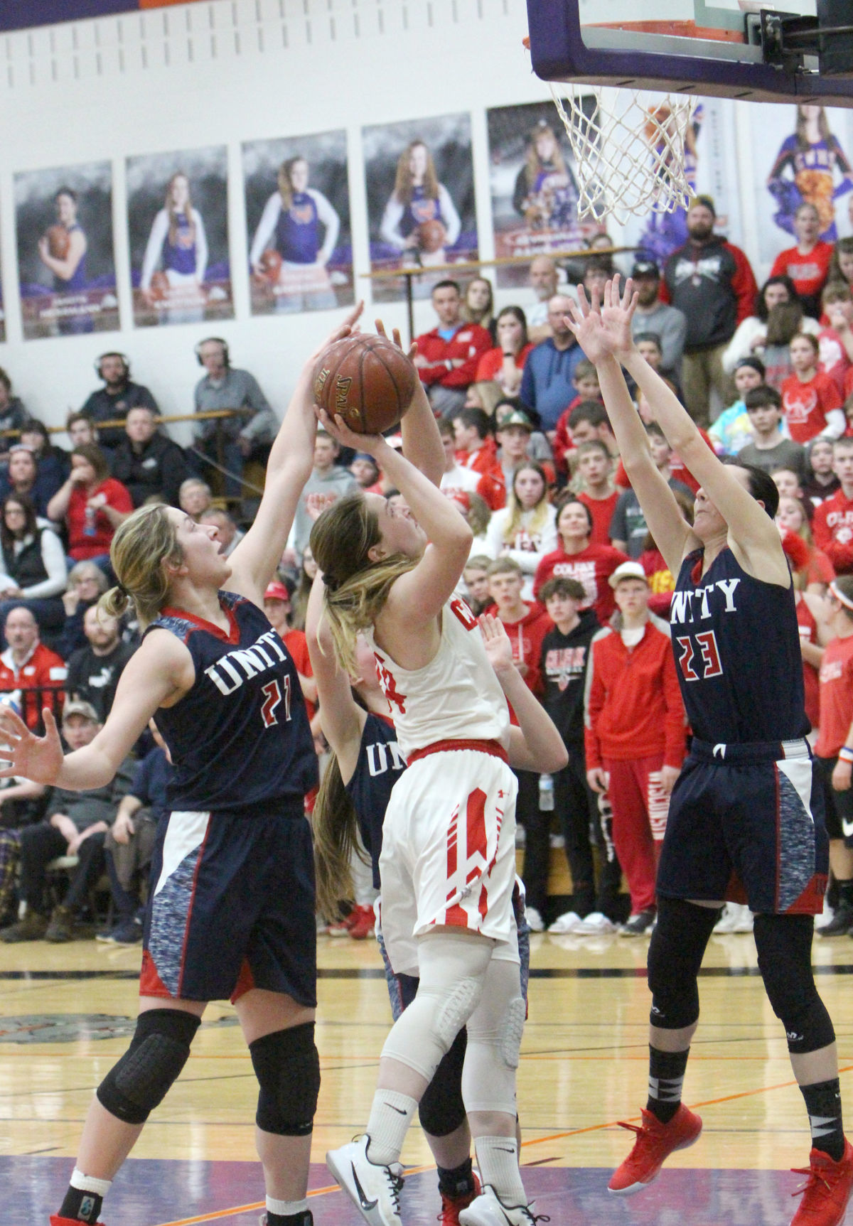 Colfax girls basketball vs Unity at Chetek-Weyerhaeuser 3-5-20